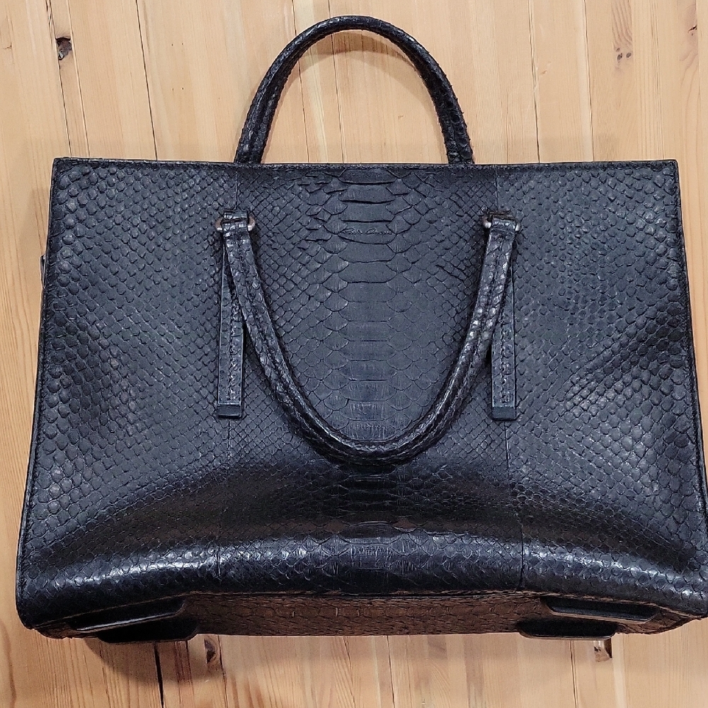 Rick Owens Black Python Bag
